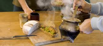 Here are a few medieval recipes translated into english. Preparing A Typical Peasant Meal From Medieval Times