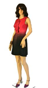 Jay Godfrey Pink Black Ombre Fuchsia Ruffle Sleeveless Silk Above Knee Night Out Dress Size 4 S 74 Off Retail