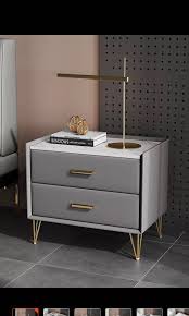 Rated 5 out of 5 stars. Bnib Grey Modern Marble Top Bedside Table With Gold Legs Furniture Home Living Furniture Tables Sets On Carousell