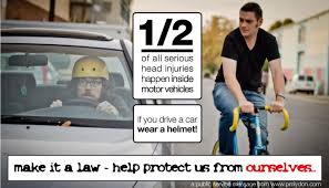 Night driving is more dangerous because the distance you can see ahead or to the side is reduced. Why It Makes Sense To Bike Without A Helmet Howie Chong Howie Chong