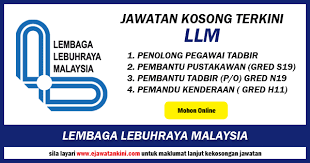 Rujukan peperiksaan pembantu pemuliharaan gred s19. Jawatan Kosong Di Lembaga Lebuhraya Malaysia Llm Ejawatankini Com