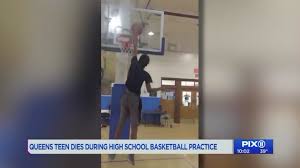An image of the basketball court near block 18 bedok south road before the incident. Lenny Pierre Teen Died At Queens Nyc Basketball Practice Miami Herald