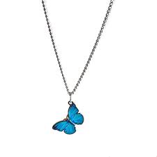 Blue butterfly is the representation since it is a butterfly in the first place of the incredible process full of magic, and because of its magical properties, elegant butterflies come into our interior with beneficial properties. Blue Butterfly Necklace Haze
