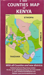 Counties in kenya are called counties. New Counties Map Of Kenya Tourist Maps Kenya Text Book Centre