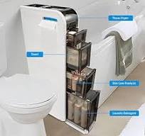 Amazon.com: BAISRGS 4-Tier Bathroom Floor Cabinet, Narrow ...