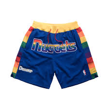2021 nike denver nuggets association edition swingman performance replica shorts. Just Don Retro Basketball Shorts Denver Nuggets Prized Wear