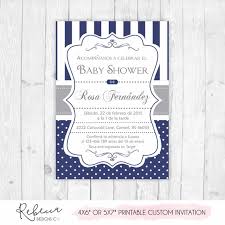 Invitacion De Ducha De Bebe En Espanol Nino Baby Shower Etsy