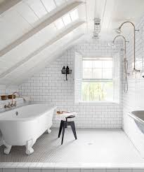 Paint the walls with a relaxing tone, such as grey. Attic Bathroom With Sloping Ceiling Novocom Top