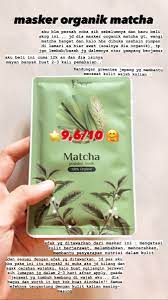 Masker Poupeepou Varian Matcha Perawatan Kulit Produk Perawatan Kulit Alami Masker Wajah Buatan Rumah