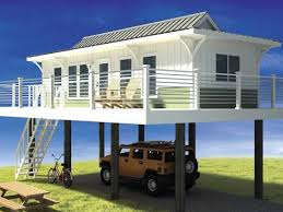 The foundations for these home designs typically utilize pilings, piers, . Small Cottage Design Tiny Beach House Tiny House On Stilts House On Stilt
