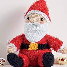 3 pieces red white knitted santa hat santa hat christmas knitted hat for winter. Sparkly Santa Toy Free Knitting Patterns Let S Knit Magazine