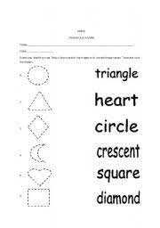 Kids will enjoy learning shapes with these preschool worksheets at kidslearningstation.com. Shapes And Shape Names Esl Worksheet By Teacherrisse
