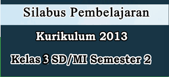 Rpp b.indonesia k13 kelas 8 revisi 2020 Download Silabus Kelas 3 Sd Mi K13 Revisi Semester 2 File Edukasi