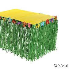Oriental Trading Beach Party Decorations Table Skirt Luau Party