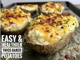 How much potassium in a baked potato. Easy Healthier Twice Baked Potatoes Heather Mangieri Nutrition