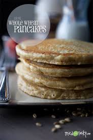 To the curdled buttermilk mixture, add the egg, melted butter and maple syrup. 100 Whole Wheat Pancakes Tried And Tasty