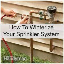 It is highly recommended to blow out your sprinklers each fall. How To Properly Winterize Your Sprinkler System For Accurate Maintenance Sprinkler System Diy Sprinkler System Repair Winterize Sprinkler System