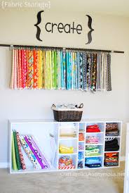 Craft room shelves from classy clutter. 50 Craft Room Organization Ideas