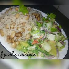 Yadda ake fitar da ita. Shinkafa Da Wake Da Salad My Favorite Food Fyazil S Cuisines