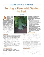 Maybe you would like to learn more about one of these? Wd D Perennial Gardeners Corner Putting A Perennial Garden To Bed By Name A Sense Of Peace Descends When A Perennial Garden Is Put To Bed For The Course Hero