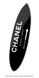 Black And White Striped Road Sign Couture Road Sign Surfboard Oliver Gal Surfboard Wall Art Surfboard Custom Surfboards