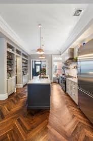 At Home With Herringbone Patterns Brownstone Interiors Brownstone Homes Townhouse Interior