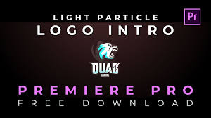 It is highly recommended to use promotion and commercial video. Light Particle Logo Intro For Adobe Premiere Pro Free Template Youtube