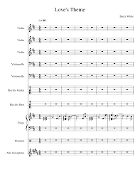 Barry white love theme (barry white 2009). Love S Theme Sheet Music For Piano Violin Drum Group Saxophone Alto More Instruments Mixed Ensemble Musescore Com