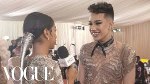 Safety pin hoop earrings minimalist cartilage earrings personalized jewelry gift for women. James Charles On Going Outside His Comfort Zone For The Met Gala Met Gala 2019 With Liza Koshy Youtube