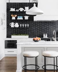 Black And White Interior Design Kitchen Feeling So Very Inspired By This Black White Kitchen Designed By A Wooten Interiors Featuring The L White Kitchen Decor Kitchen Modular White Modern Kitchen