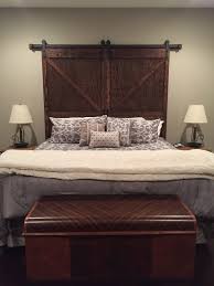 King Size Barn Door Headboard With Hardware Barndoor Headboard Headboard Plan Door Headboard