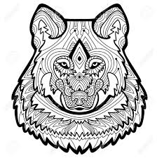 Wolf Tattoo Malvorlage Coloring And Malvorlagan