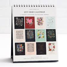 2019 Inspirational Quotes Desk Calendar Desk Paper Source Desk Calendars Calendar Illustration Quotes