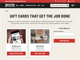 The recipient redeems online and receives the gifted funds. Duluth Trading Company Gift Card Balance Check Balance Enquiry Links Reviews Contact Social Terms And More Gcb Today