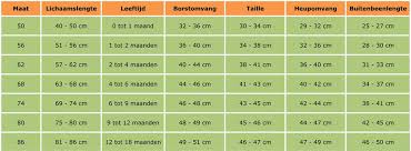 Kindermaten Maattabel Voor Baby S Peuters En Tieners Peuters Babykleren Jongens Naaipatronen