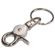 Hillman Trigger Snap With Ring 701328 Key Rings Mens Leather Accessories Key
