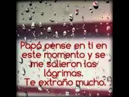 Te amo y te extraño papá, espero algún día nos volvamos a encontrar porque. Te Extrano Papa Youtube