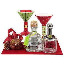 patron silver tequila gift basket in