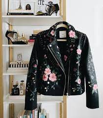Gucci Inspired Diy Anum Tariq Illustrator Creative Director Painted Leather Jacket Fashion Fashion Outfits