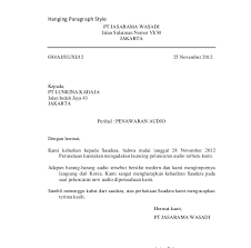 Dengan berbagai contoh surat yang telah banyak akan membantu kamu untuk mengetahui contoh surat resmi yang baik dan benar. Contoh Bentuk Surat Hanging Paragraph Style Contoh Seputar Surat