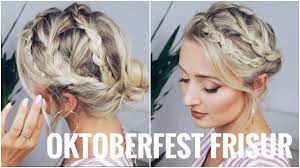 Einfache frisuren lange haare flechten inspirierend dirndl. Oktoberfest Frisur Sehr Leicht Fur Kurze Und Lange Haare Olesjaswelt Youtube
