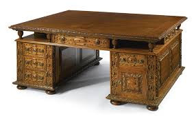 Solid Oak Partner S Desk And Refectory Table Late 19th Century Stol Pismennyj Stol