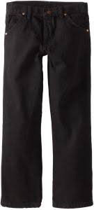Wrangler Big Boys Original Prorodeo Jeans Overdyed Black Denim 12 Husky