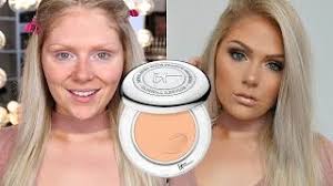 New It Cosmetics Confidence In A Compact Solid Serum Foundation First Impressions Review Demo Youtube