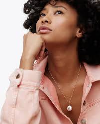 OLIVER BONAS Chelan Cherry Pearl Pendant Necklace