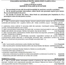 Anisie anunta subiecte simplificate la limba romana. Modele Subiecte Evaluare Nationala 2015