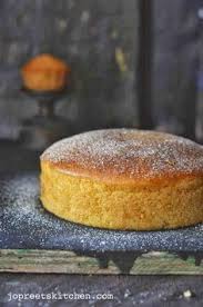 Lemon Sponge Cake Egg Less Butter Less Jopreetskitchen Recipe Lemon Sponge Cake Egg Free Cakes Lemon Recipes