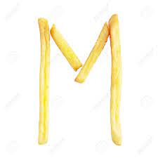 Mcdonald's changed their policy about gestation crates and chickens, but their french fries aren't vegetarian. Letter M Symbol Is Made Of The Same Fries Alphabet Of French Fries Isolate On White Stock Photo Picture And Royalty Free Image Image 74132100