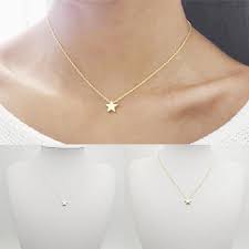 The gold star necklace that can be styled as a subtle statement or pair with your gold layered necklaces. Buy Simple Tiny Five Point Star Pendant Women Choker Short Necklace Chain Jewelry At Affordable Prices Price 1 Usd Free Shipping Real Reviews With Photos Joom