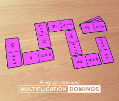 2 3 4 5 6 7 8 9 10 Tables Multiplication And Division Dominos 2 3 4 5 6 7 8 9 And 10 Times Tables Teaching Math Math School Math Facts